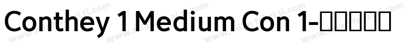 Conthey 1 Medium Con 1字体转换